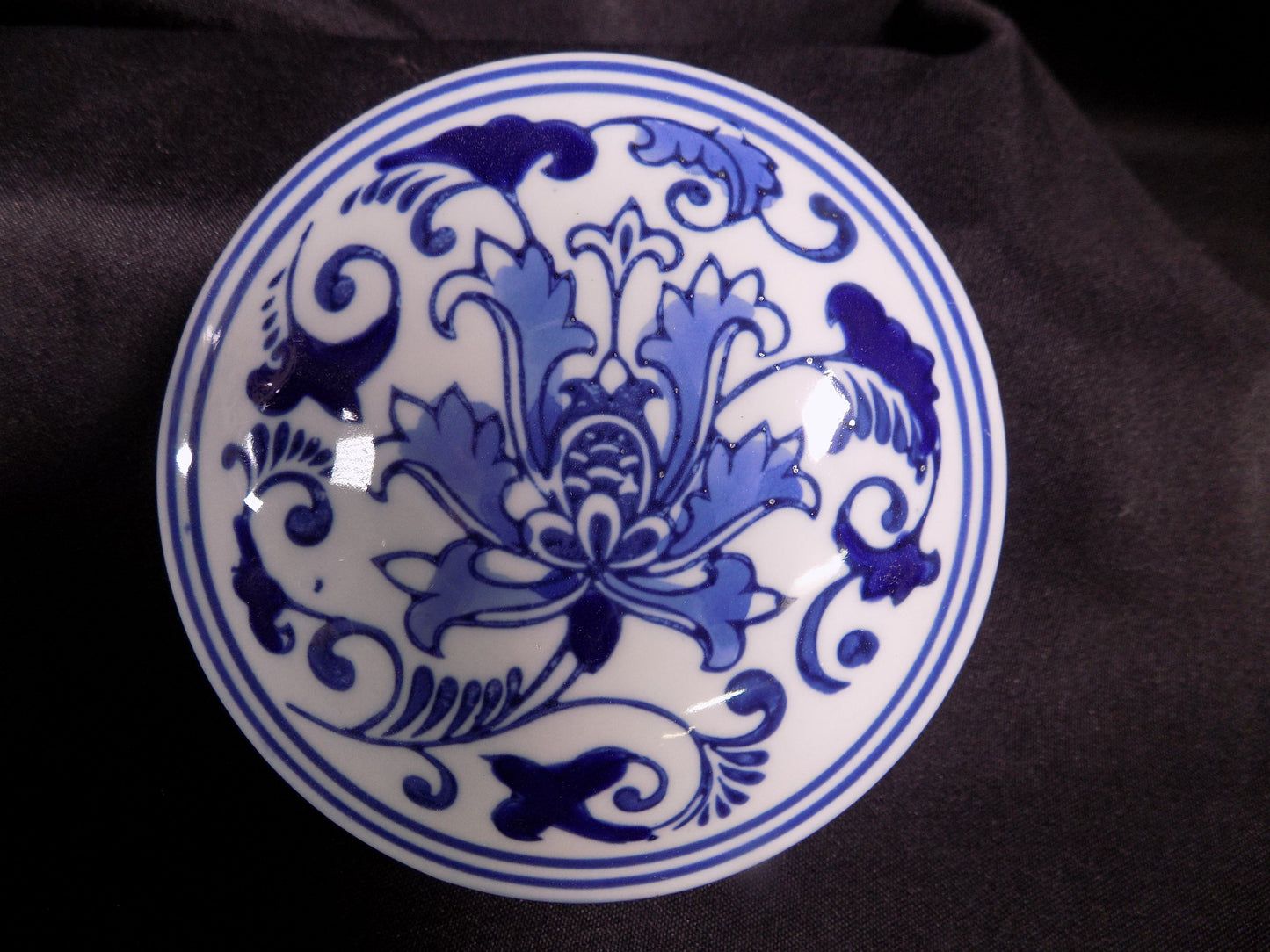 Blue & White Floral Ginger Jar, 9 Chinese Porcelain Decor, Asian Chinoiserie A5,