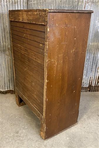 Vintage Oak Icebox Refrigerator, 2 Door Ice Chest, Primitive Kitchen Furniture A