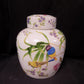 Bird & Flower Ginger Jar, 9 Chinese Porcelain Decor, Asian Chinoiserie A22