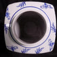 Square Blue & White Ginger Jar, 12 Chinese Porcelain Decor, Asian Chinoiserie C