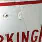 No Parking Any Time Street Sign, 24x18 Vintage Metal Road Sign, Garage Art, F