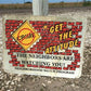 Neighborhood Watch Sign, 18x24 "Get the Attitude", Vintage Road Sign B