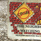 Neighborhood Watch Sign, 18x24 "Get the Attitude", Vintage Road Sign B