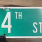 SW 24th ST Street Sign, 9x24 Vintage Green Road Sign, Metal Road Sign, B