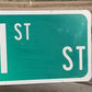 SW 21st Av Street Sign, 9x24 Vintage Green Road Sign, Metal Road Sign, C