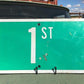 SW 1st Av Street Sign, 9x24 Vintage Green Road Sign, Metal Road Sign, A