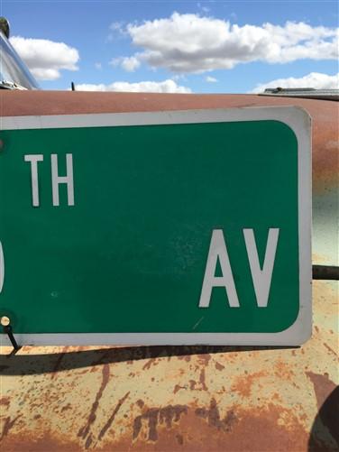 SW 6th Av Street Sign, 9x24 Vintage Green Road Sign, Metal Road Sign, A