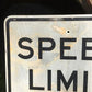 Speed Limit 30 Vintage Sign, 30x24 Vintage Metal Road Sign, C