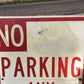 No Parking Any Time Street Sign, 24x18 Vintage Metal Road Sign, Garage Art, Q