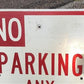 No Parking Any Time Street Sign, 24x18 Vintage Metal Road Sign, Garage Art, R