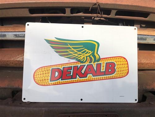 Dekalb Seed Corn Sign, Vintage Metal Advertising Sign, Farm Seed Corn Sign C