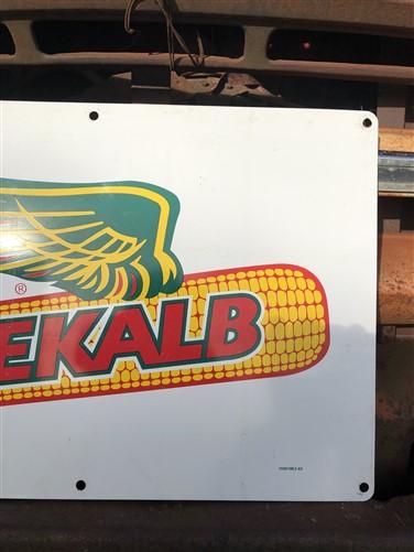 Dekalb Seed Corn Sign, Vintage Metal Advertising Sign, Farm Seed Corn Sign C