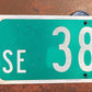 SE 38th CR Street Sign, 9x24 Vintage Green Road Sign, Metal Road Sign, B