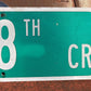 SE 38th CR Street Sign, 9x24 Vintage Green Road Sign, Metal Road Sign, B