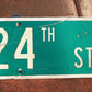 SW 24th ST Street Sign, 9x24 Vintage Green Road Sign, Metal Road Sign, E