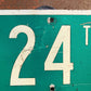 SW 24th ST Street Sign, 9x24 Vintage Green Road Sign, Metal Road Sign, E