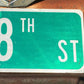 SW 28th ST Street Sign, 9x24 Vintage Green Road Sign, Metal Road Sign, B