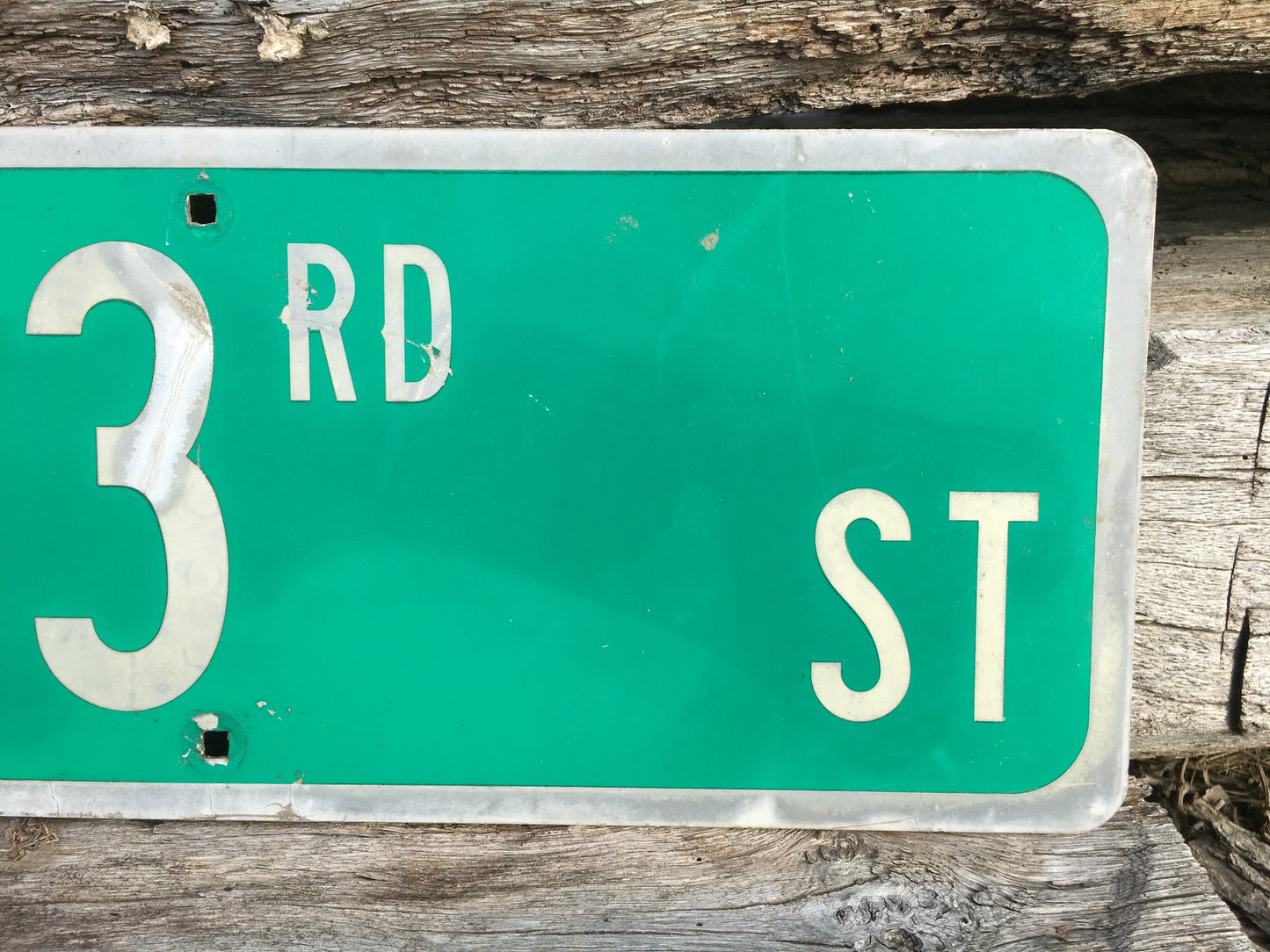 SW 3rd ST Street Sign, 9x24 Vintage Green Road Sign, Metal Road Sign, A