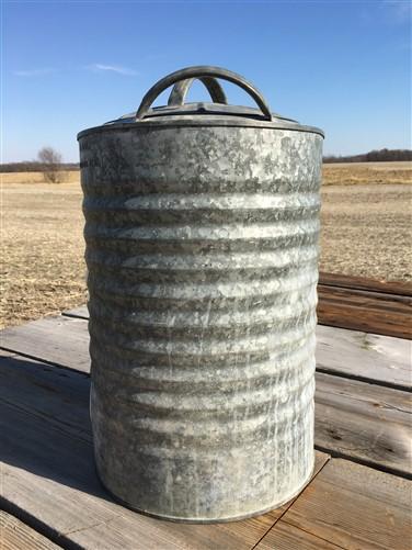 Western Field Hawthorne Galvanized Tin 5 Gallon Water Cooler, Vintage Picnic