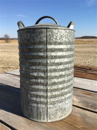 Western Field Hawthorne Galvanized Tin 5 Gallon Water Cooler, Vintage Picnic