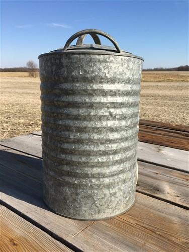 Western Field Hawthorne Galvanized Tin 5 Gallon Water Cooler, Vintage Picnic