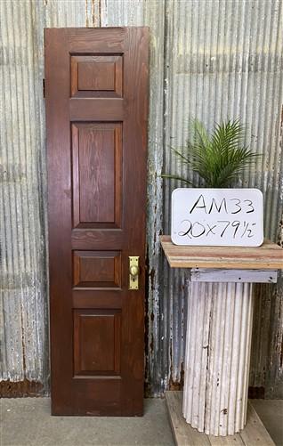 Vintage American Door (20x79.75)Single Interior Door, Architectural Salvage AM33