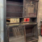 Antique Walnut Glass Display Cabinet, Store Showcase, Pharmacy Apothecary, B