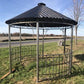 Metal Roof Gazebo, Backyard Gazebo, Metal Pergola, Outdoor Patio, Garden Arbor F