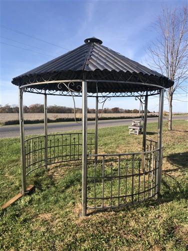 Metal Roof Gazebo, Backyard Gazebo, Metal Pergola, Outdoor Patio, Garden Arbor F