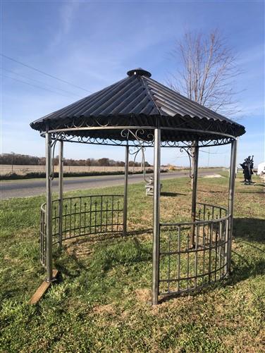 Metal Roof Gazebo, Backyard Gazebo, Metal Pergola, Outdoor Patio, Garden Arbor F