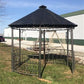 Metal Roof Gazebo, Backyard Gazebo, Metal Pergola, Outdoor Patio, Garden Arbor F