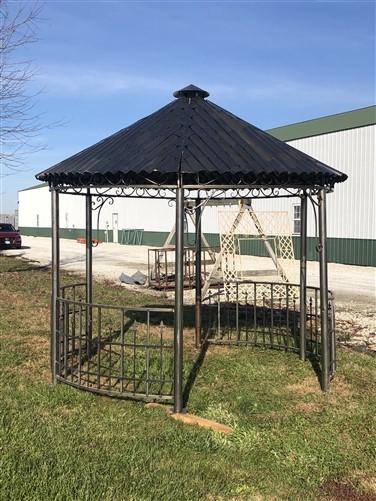 Metal Roof Gazebo, Backyard Gazebo, Metal Pergola, Outdoor Patio, Garden Arbor F