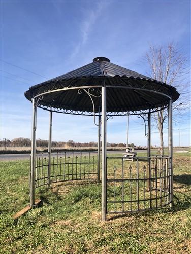 Metal Roof Gazebo, Backyard Gazebo, Metal Pergola, Outdoor Patio, Garden Arbor F