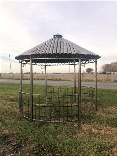 Metal Roof Gazebo, Backyard Gazebo, Metal Pergola, Outdoor Patio, Garden Arbor J