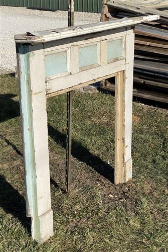 Antique Fireplace Mantel Surround (52x48) Architectural Salvage Rustic, A192