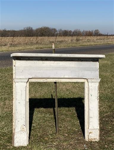 Antique Fireplace Mantel Surround (52x48) Architectural Salvage Rustic, A195