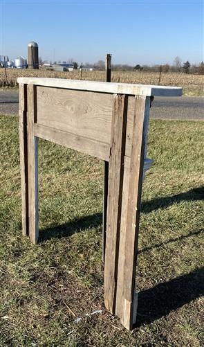 Antique Fireplace Mantel Surround (52x48) Architectural Salvage Rustic, A195