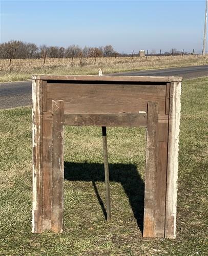 Antique Fireplace Mantel Surround (47.5x51.5) Architectural Salvage Rustic, A197