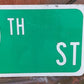 SW 19th ST Street Sign, 9x24 Vintage Green Road Sign, Metal Road Sign, D