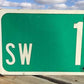 SW 1st AV Street Sign, 9x24 Vintage Green Road Sign, Metal Road Sign, F