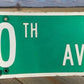 SW 10th AV Street Sign, 9x24 Vintage Green Road Sign, Metal Road Sign, F