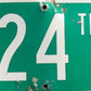 SW 24th ST Street Sign, 9x24 Vintage Green Road Sign, Metal Road Sign, C