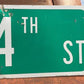 SW 24th ST Street Sign, 9x24 Vintage Green Road Sign, Metal Road Sign, C