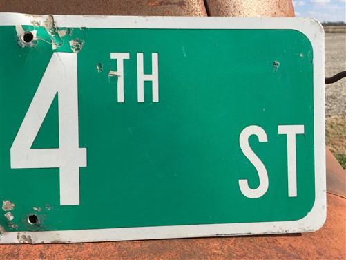 SW 24th ST Street Sign, 9x24 Vintage Green Road Sign, Metal Road Sign, C