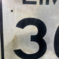 Speed Limit 30 Vintage Sign, 30x24 Vintage Metal Road Sign, G