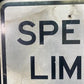 Speed Limit 30 Vintage Sign, 30x24 Vintage Metal Road Sign, G