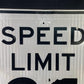 Speed Limit 35 Vintage Sign, 30x24 Vintage Metal Road Sign, D