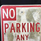 No Parking Any Time Street Sign, 24x18 Vintage Metal Road Sign, Garage Art, S