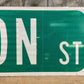 Gordon St Street Sign, Vintage Green Road Sign, 36x9 Metal Wall Sign Garage C