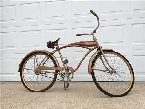 1960s Coast to Coast Coast King El Camino Bicycle, Vintage Mens Tank Bike,